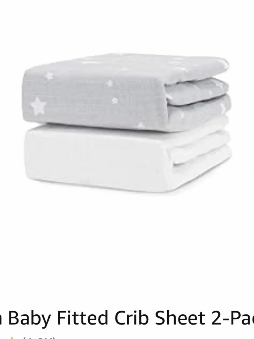 Newton Gray Star & White Crib Sheet Set